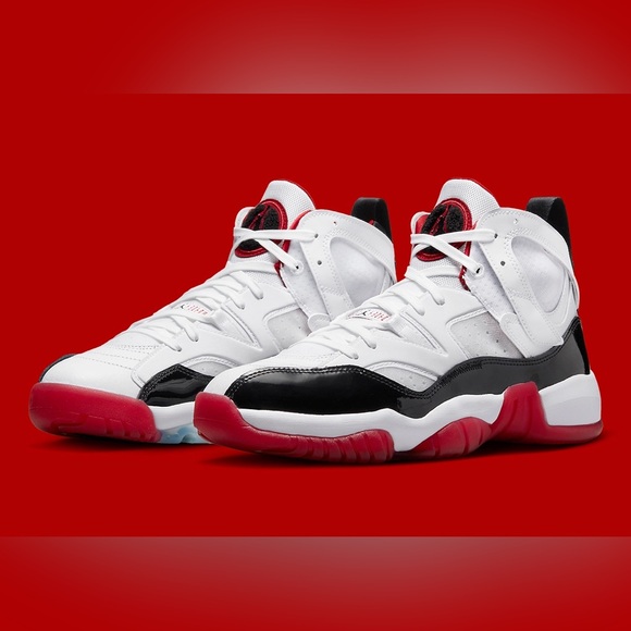 Nike Air Jordan Jumpman Two Trey Bred Black Red White Shoes DO1925